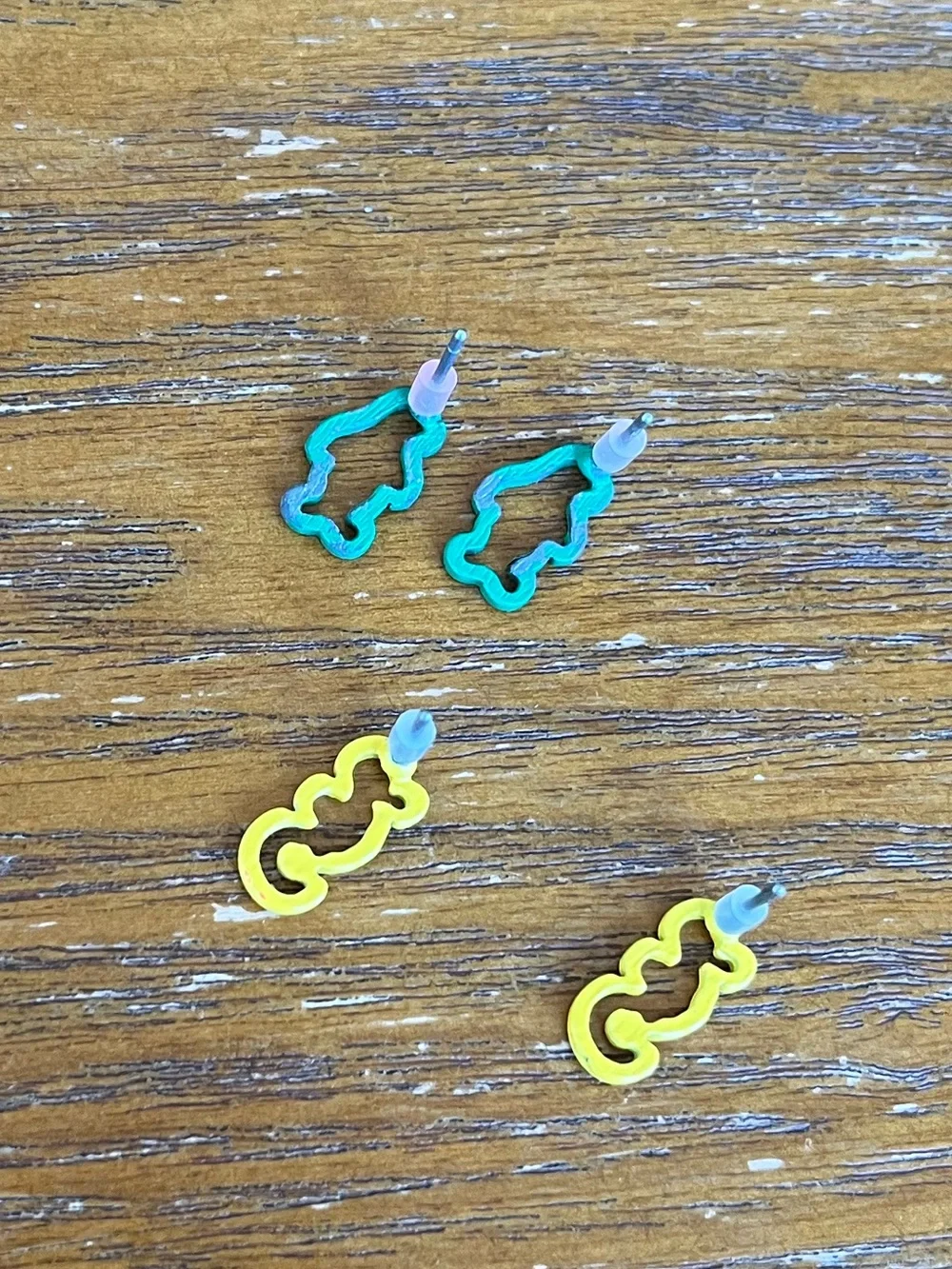 Earrings- penguin and seahorse